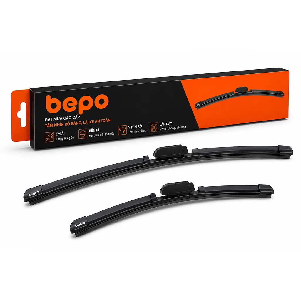 Chi tiết cấu tạo và công nghệ gạt mưa Bepo Wiper Clean+
